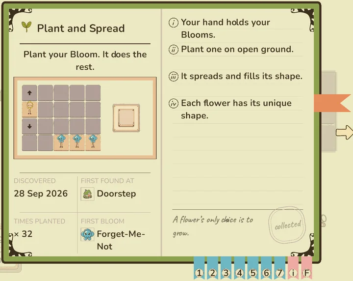 The Herbiary page explaining planting and spreading